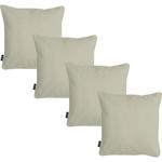4er-Set Bequemes Outdoor & Lounge-Kissen, Wasserabweisend, Beige, 50x50x10cm ...