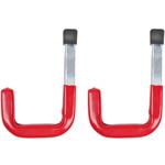 Stabile Wandhaken mit Gummierung, 2-tlg, je 40 kg, 12x8 cm : schonende & sich...