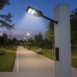 LED Solar Strassenleuchte mit Lichtsensor & Fernbedienung, 100 Watt, IP65, we...