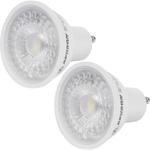 2er-Set LED-Reflektorlampe GU10 - Dimmbar, energieeffizient, warmweisses Lich...