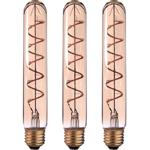 3er-Set LED-Filament-Lampe Röhre T30 E27 dimmbar - 4W warmweiss 240lm für Woh...