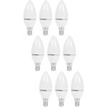 9er-Set LED-Kerzenlampe C35 E14 - Dimmbar & warmweiss 3000K für gemütliche At...