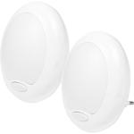 2er-Set Mehrfarbiges Steckdosen Nachtlicht: Stimmungsvolle Beleuchtung & Orie...