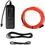 Flexibler Neon Lichtdraht, 3 m, rot: effektvolle & biegsame LED Leuchtschnur ...