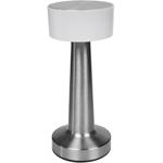 Elegante LED Tischlampe in Silber-Optik, Touch-Steuerung: Stilvolle Beleuchtu...