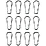 Mini-Karabinerhaken-Set, 12-tlg., 50 mm: Für Outdoor, Camping, Angeln & Heimw...
