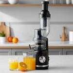 Effizienter 300W Entsafter (Slow Juicer) in Schwarz/Roségold: Für gesunde Säf...