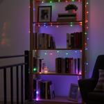 Multicolor LED-Lichterkette für Innen und Aussen, 40 LEDs, bunt, Timer, IP44,...