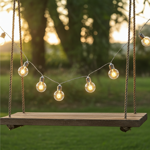 Solar-LED-Lichterkette mit 20 Glühbirnen (2,85m) – Warmweisse Garten-Lichterk...