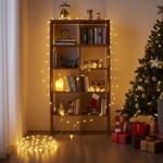 2er-Set LED-Micro-Lichterkette 5m – 100 warmweisse LEDs, batteriebetrieben – ...