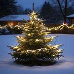 Stimmungsvolle LED Lichterkette 40 LEDs warmweiss 3m – IP44 – Perfekt für Ter...