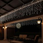 2er-Set Brillante Eisregen Lichterkette 6,5m kaltweiss mit 180 Lichtern - Wet...