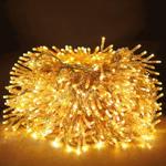 Wunderschöne LED-Büschel-Lichterkette, 300 warmweisse LEDs, 8 Leucht-Modi, IP...
