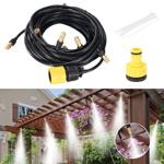 Wasser-Zerstäuber-Set mit 10-Meter-Schlauch und 10 Metalldüsen, Klicksystem: ...