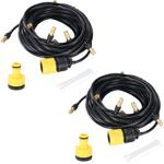 2er-Set Wasser-Zerstäuber-Set mit 10-Meter-Schlauch und 10 Metalldüsen, Klick...