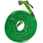 Dehnbarer Gartenschlauch 7,5-15m Set: Inkl. Multifunktions-Handbrause & Kuppl...