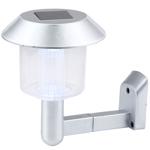 Solar-Wandleuchte silber - Energieeffiziente LED-Beleuchtung für Aussenwände ...