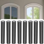 8er-Set Sichtschutzfolie grau-matt, 60 x 200 cm - selbstklebende Fensterfolie...