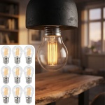 9er-Set LED Filament Lampe G45 E27 4W 400lm Warmweiss 2500K Vintage Glühbirne...