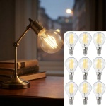 9er-Set LED Filament Lampe G45 E14 4W 400lm Warmweiss 2500K Vintage Glühbirne...