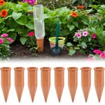 8er-Set XL-Giesskegel aus Ton für Flaschen: Automatische Pflanzenbewässerung ...