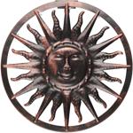 Dekorative Solar Wandlampe Sonne (Ø 40 cm): Romantische Aussenbeleuchtung, ka...