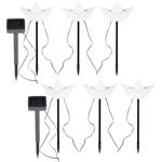 2er-Set Solar-Dekoleuchten 3 Papierschiffe (weiss): 28,5cm Höhe, inkl. Erdspi...