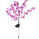 Eleganter Solar Gartenstecker Orchidee (70cm): Dekoratives Licht für Beet, Ba...