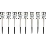 Dekorative Solar Gartenleuchten Stecker (RGB & Warmweiss, Ø7x36cm), 4er-Set: ...