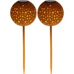 2er-Set Bezaubernde Solar Leuchtkugel Sternenzauber (Ø 18cm): Magische Lichtp...