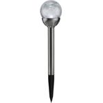 Dekorative Solar-Gartenlampe mit Crackle-Effekt-Kugel & Erdspiess, bunt – Gar...