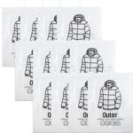 12er-Set Vakuum-Beutel mit Kleiderhaken, 67 x 90 cm: Ein effiziente Kleiderhü...