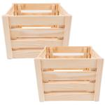 2er-Set Stabile Holzkiste, S: Eine vielseitige Aufbewahrungsbox für Spielzeug...