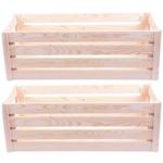 2er-Set Stabile Holzkiste, L: Eine vielseitige Aufbewahrungsbox für Spielzeug...