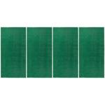 4er-Set Kunstrasenteppich Hellgrün 100x200cm: Pflegeleicht, UV-stabil & wette...