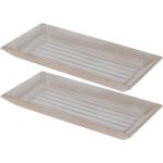 2er-Set Stilvolles Deko-Tablett - Perfekt für Deko, Weihnachten & Servieren. ...