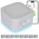 White Noise Wecker mit 32 Geräuschen – Bluetooth Lautsprecher & App-Steuerung...