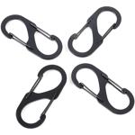 Karabiner-S-Haken 4er-Set, 4 x 1,7 cm: Robuste Mehrzweckhaken für sicheren Ha...