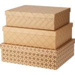 Geschenkbox-Set, rechteckig, 3-teilig, mit 3 verschiedenen Designs - Geschenk...