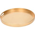 Glanzvolles Gold Servie- & Dekotablett - ideal für stilvolle Feste & Gastrono...