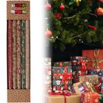 Geschenkpapierrollen inklusive Schleifen und Schleifenbänder - Perfekt für ei...
