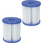 2er-Set Pool-Filterkartusche, Gr. I: Ersatzfilter für klare Pools – Ein Doppe...