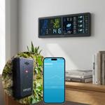 WLAN Wetterstation mit App & XXL Display: Tuya Smart Home, Aussen-Sensor, Wec...