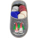 Home Sweet Home - Wichtel Gästefinken-Set: 5 Paar bequeme Hausschuhe in diver...