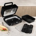 12in1 Multifunktions-Heissluftfritteuse mit Fenster, 6 Liter, matt schwarz-ro...