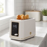 Moderner LED Toaster (Sahara) mit 7 präzisen Röststufen & digitalem LED Displ...