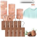 Zedernholz-Set aus 10 Zedernholz-Blöcken und 30 Zedernholz-Ringen: Natürliche...