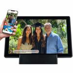 Elektronischer Fotorahmen Schwarz 10,1’’: App-Steuerung, WiFi – Präsentieren ...