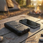 20.000 mAh Solar-Powerbank, kabelloses Laden & 4 integrierte Ladekabel: Mobil...