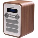 Retro DAB+/FM-Radio, Holzoptik, weiss: Digitalradio mit edlem Design – Ein Kl...